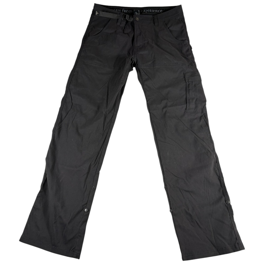 prAna Zion Cargo Pants Mens 32x32 Gray Stretch Straight Hiking Outdoor UPF 50+